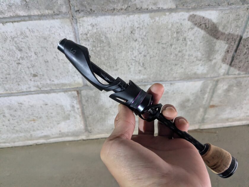 QINGXIU バット部分とリールシートの切り離し画像